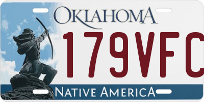 OK license plate 179VFC