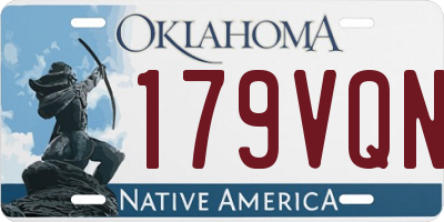 OK license plate 179VQN