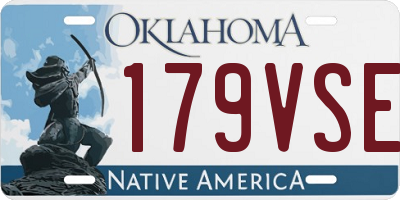 OK license plate 179VSE