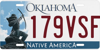 OK license plate 179VSF