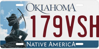 OK license plate 179VSH
