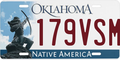 OK license plate 179VSM