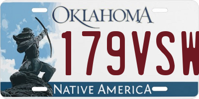 OK license plate 179VSW