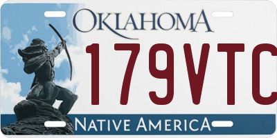 OK license plate 179VTC