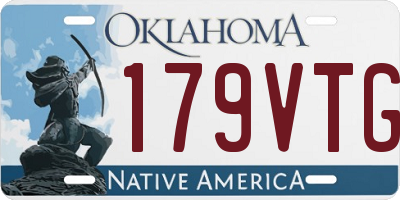 OK license plate 179VTG