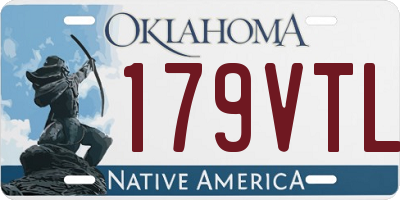 OK license plate 179VTL