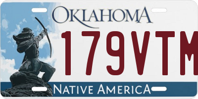 OK license plate 179VTM