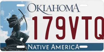 OK license plate 179VTQ