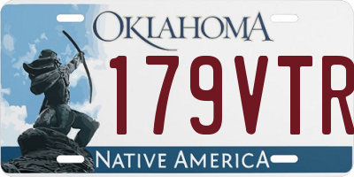 OK license plate 179VTR