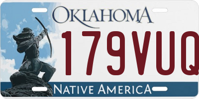 OK license plate 179VUQ