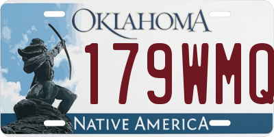 OK license plate 179WMQ