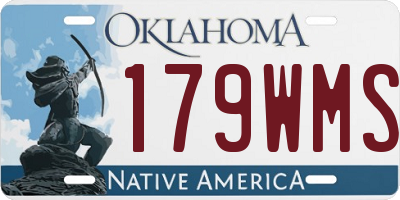 OK license plate 179WMS