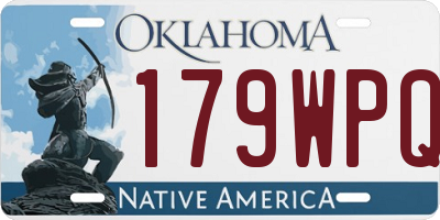 OK license plate 179WPQ