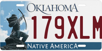 OK license plate 179XLM