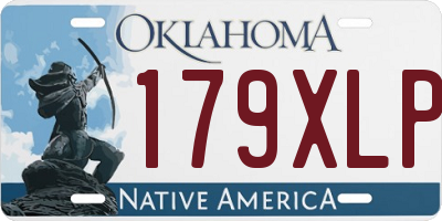 OK license plate 179XLP