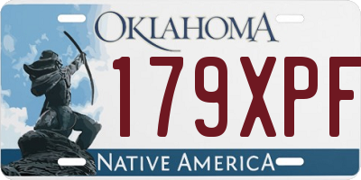 OK license plate 179XPF
