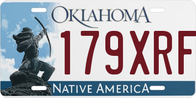 OK license plate 179XRF