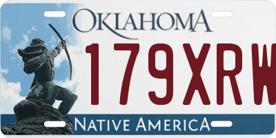 OK license plate 179XRW