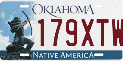 OK license plate 179XTW