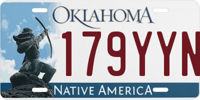 OK license plate 179YYN
