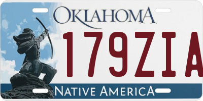 OK license plate 179ZIA