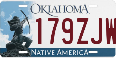 OK license plate 179ZJW