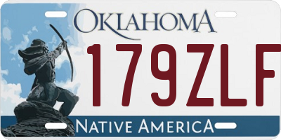 OK license plate 179ZLF