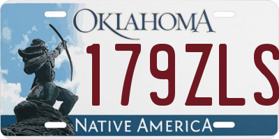 OK license plate 179ZLS