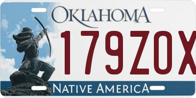 OK license plate 179ZOX