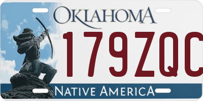 OK license plate 179ZQC