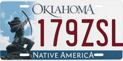 OK license plate 179ZSL