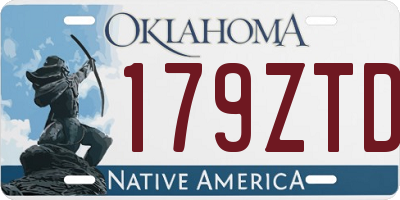 OK license plate 179ZTD