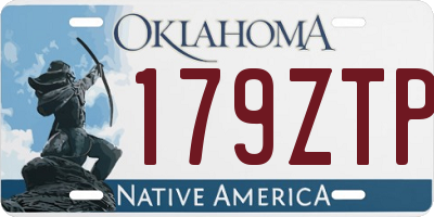 OK license plate 179ZTP