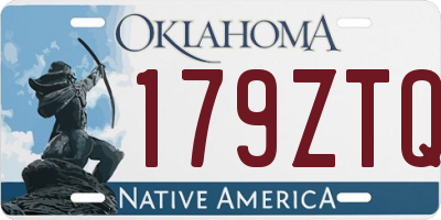 OK license plate 179ZTQ