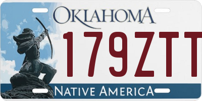 OK license plate 179ZTT