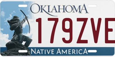 OK license plate 179ZVE