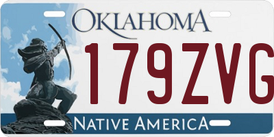 OK license plate 179ZVG