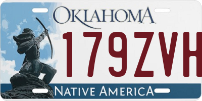 OK license plate 179ZVH