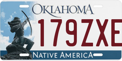 OK license plate 179ZXE