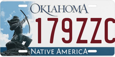 OK license plate 179ZZC