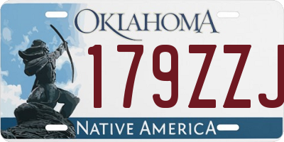 OK license plate 179ZZJ