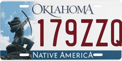 OK license plate 179ZZQ
