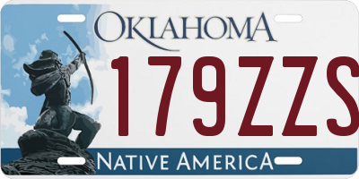 OK license plate 179ZZS