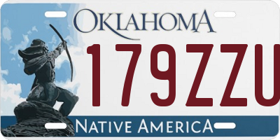 OK license plate 179ZZU