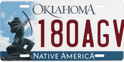 OK license plate 180AGV