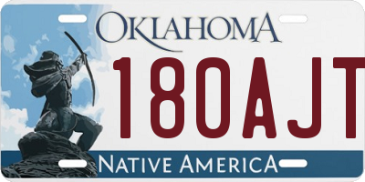 OK license plate 180AJT