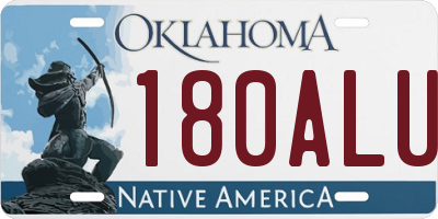 OK license plate 180ALU