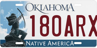 OK license plate 180ARX