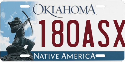 OK license plate 180ASX