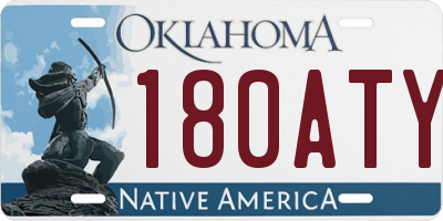 OK license plate 180ATY
